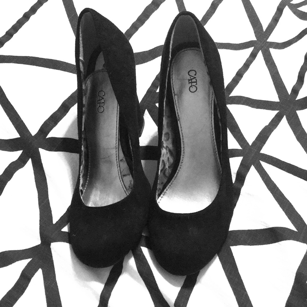 Cato Black Wedges